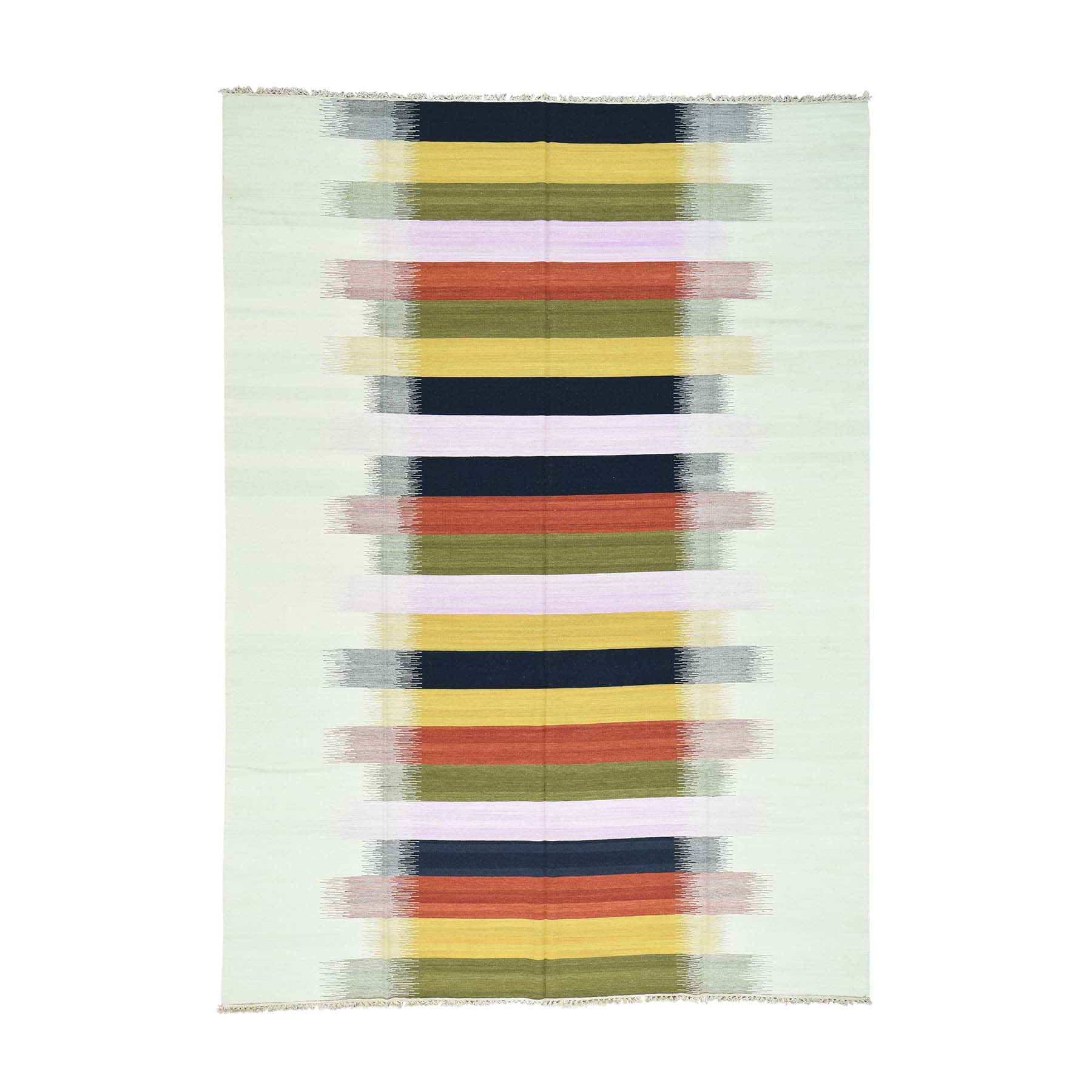 Traditional Wool Hand-Woven Area Rug 9'0